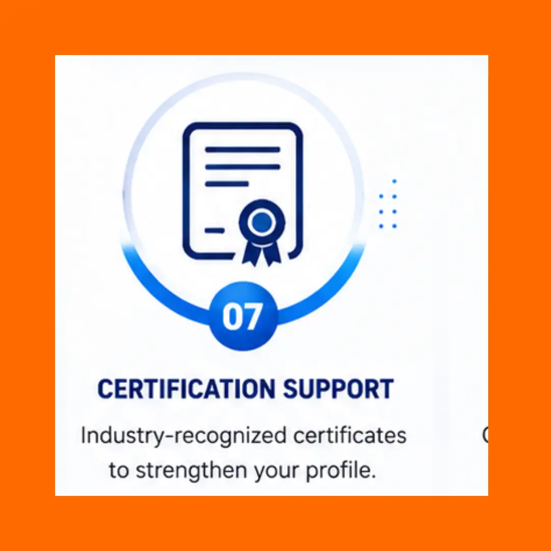 Industry-recognized Digital Marketing certification support at Rohit Digital Academy Shikarpur.